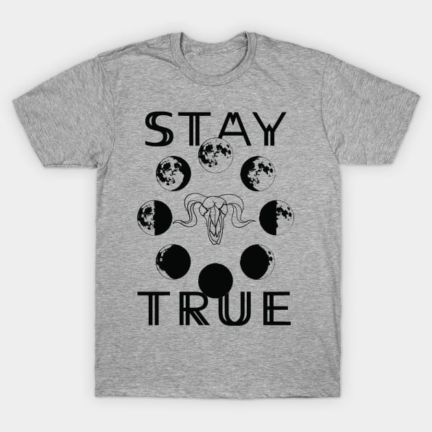 Stay True To The Moon T-Shirt by Stay True Wrestling